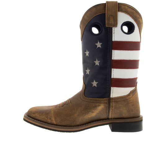 Smoky Mountain Boots Stars and Stripes Left Profile