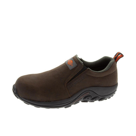 Merrell Work Jungle Moc Work Shoe Composite Toe Left Angle View