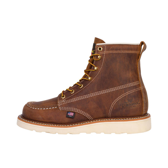 Thorogood American Heritage 6 Inch Moc Toe Maxwear Wedge Soft Toe Trail Crazyhorse