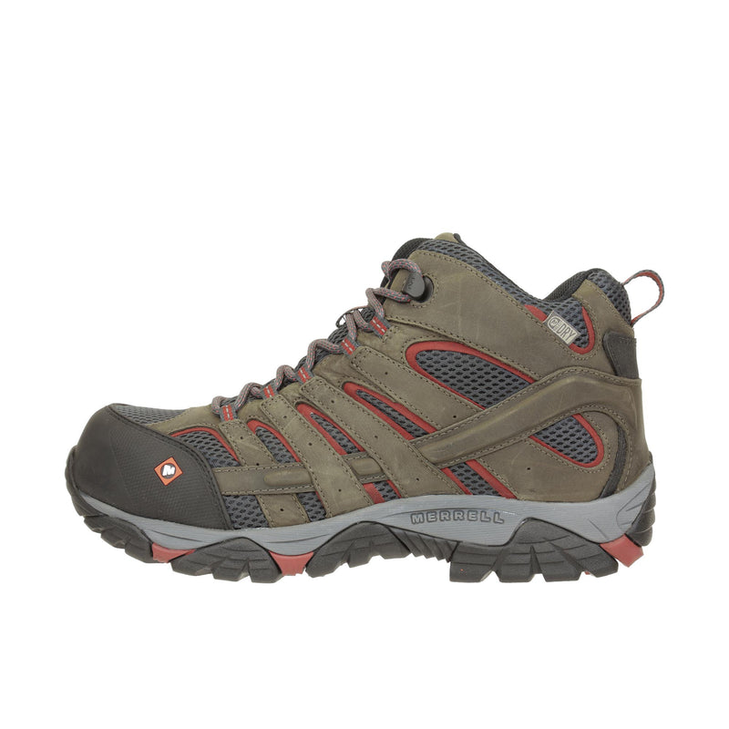 Load image into Gallery viewer, Merrell Work Moab Vertex Mid Work Boot Composite Toe Left Profile
