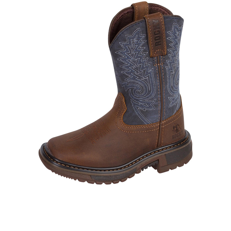 Load image into Gallery viewer, Rocky Ride FLX Western Boot Left Angle View
