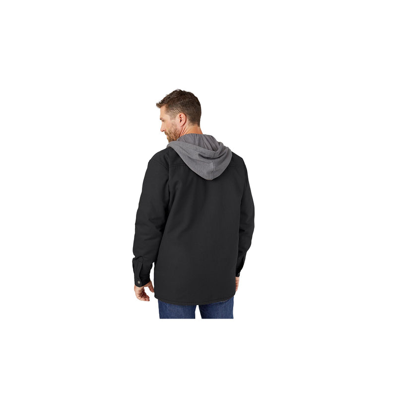 Load image into Gallery viewer, Dickies Fleece Hooded Duck Shirt Jacket Back View
