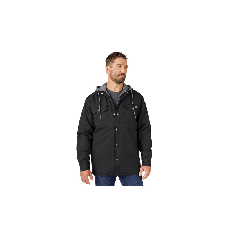 Load image into Gallery viewer, Dickies Fleece Hooded Duck Shirt Jacket Front View
