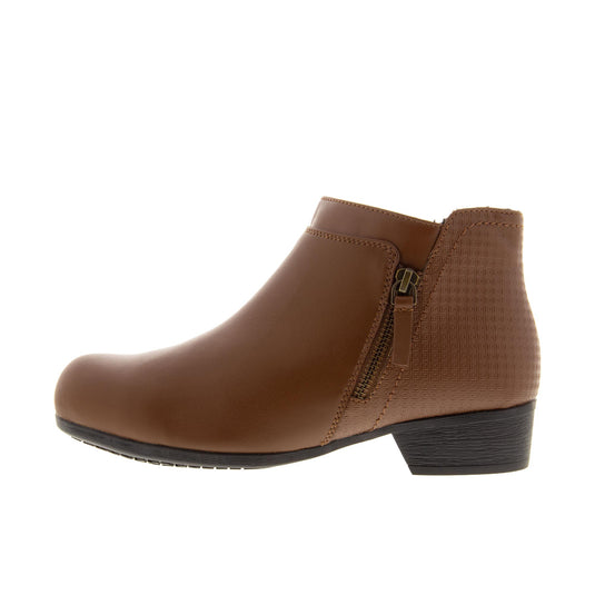 Rockport Work Carly Work Bootie Alloy Toe Left Profile