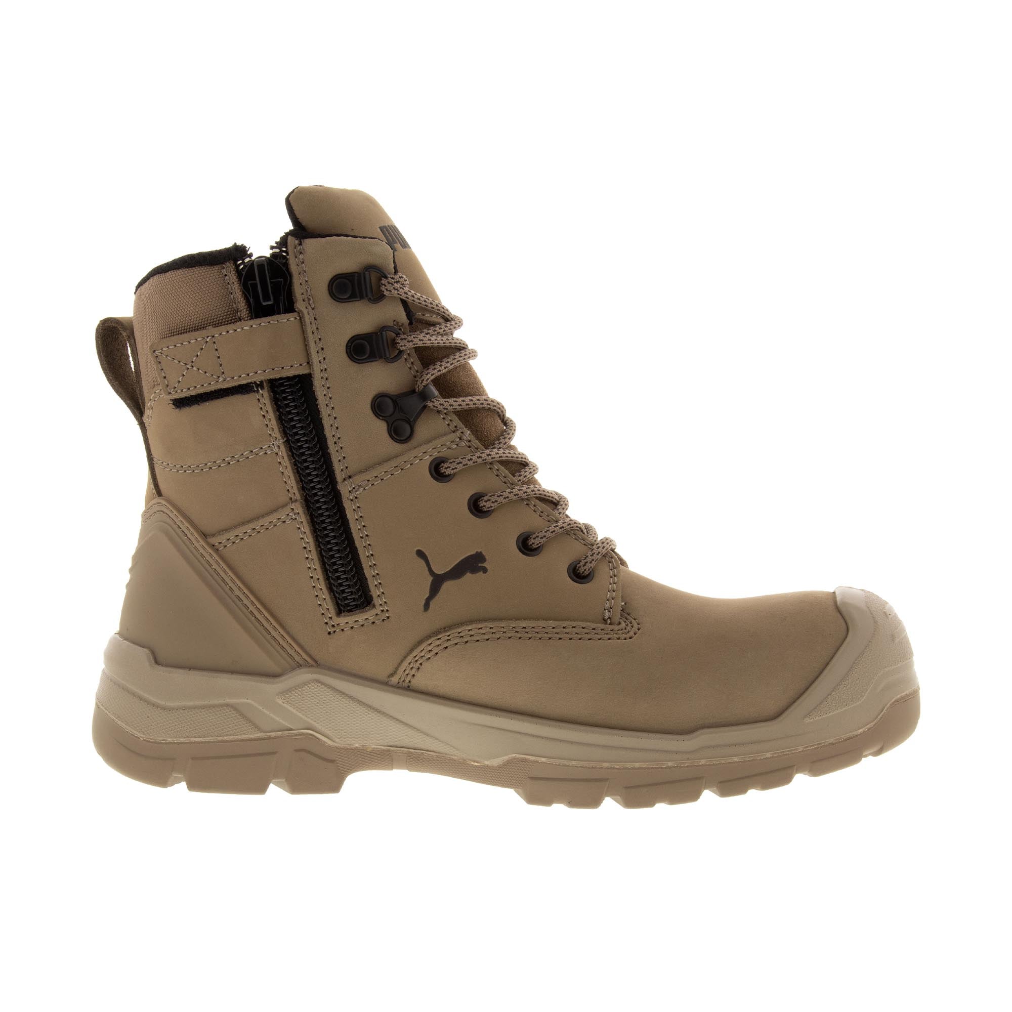 Puma Safety Conquest CTX High Composite Toe Stone – Shoeteria