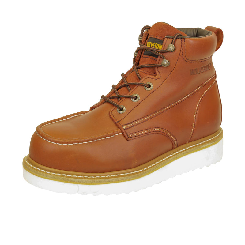 Load image into Gallery viewer, Wolverine 6 Inch Moc Steel Toe Left Angle View
