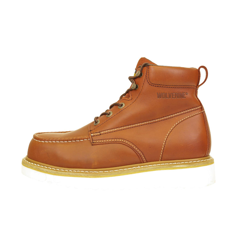 Load image into Gallery viewer, Wolverine 6 Inch Moc Steel Toe Left Profile
