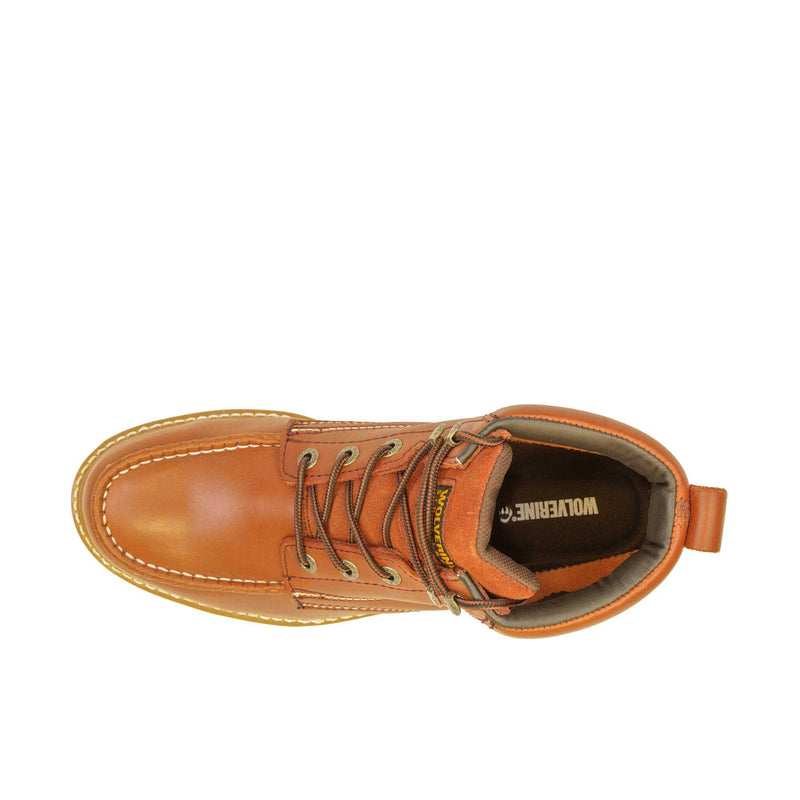Load image into Gallery viewer, Wolverine 6 Inch Moc Steel Toe Top View
