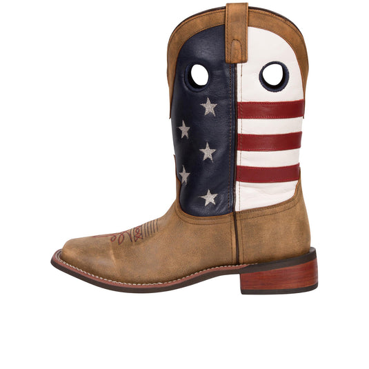 Smoky Mountain Boots Stars and Stripes Left Profile