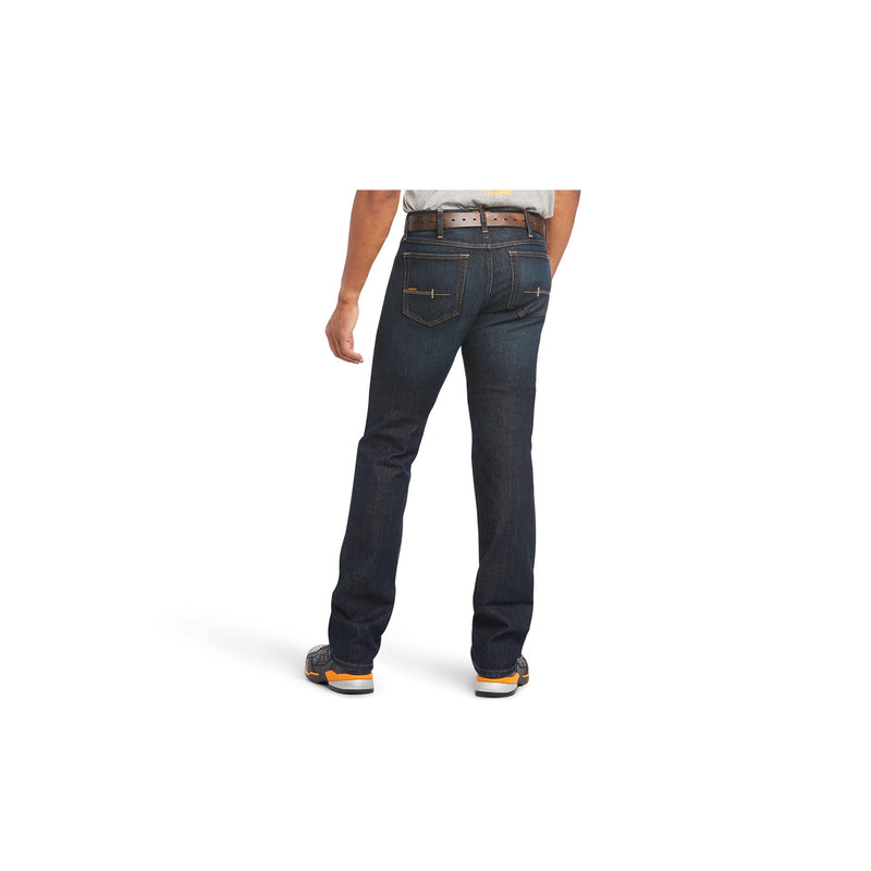 Load image into Gallery viewer, Ariat Rebar M7 DuraStretch Basic Stackable Straight Leg Jean Back View
