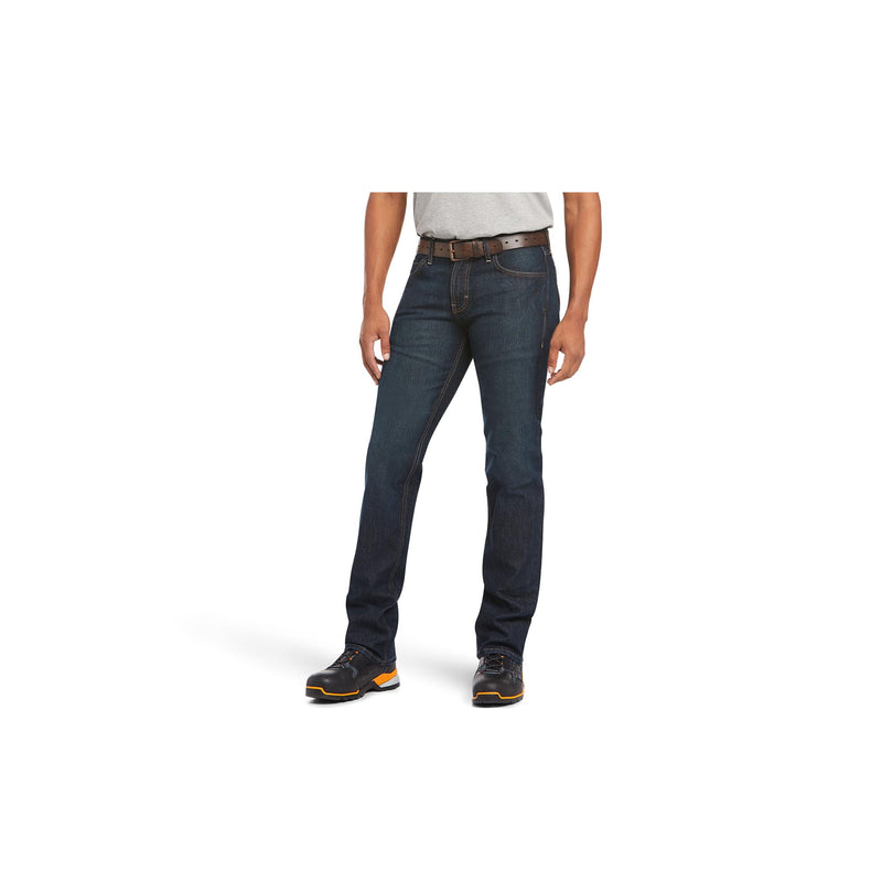 Load image into Gallery viewer, Ariat Rebar M7 DuraStretch Basic Stackable Straight Leg Jean Front View
