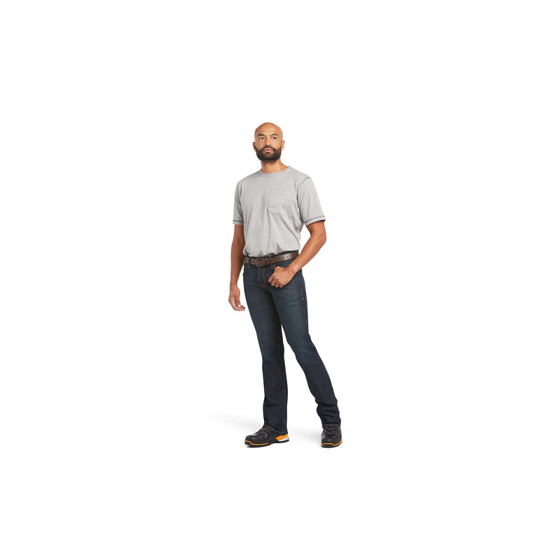 Load image into Gallery viewer, Ariat Rebar M7 DuraStretch Basic Stackable Straight Leg Jean Zoomed Out Front View
