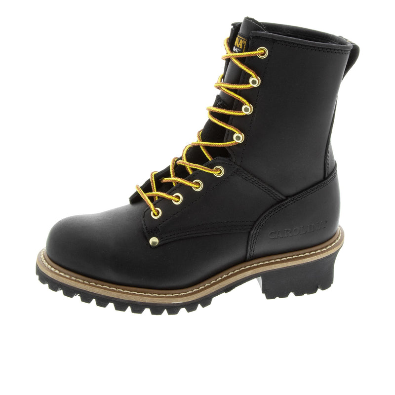Load image into Gallery viewer, Carolina Elm Logger 8 Inch Steel Toe Left Angle View
