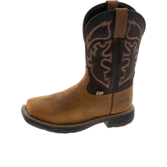 Justin Rush Steel Toe Saddle Tan
