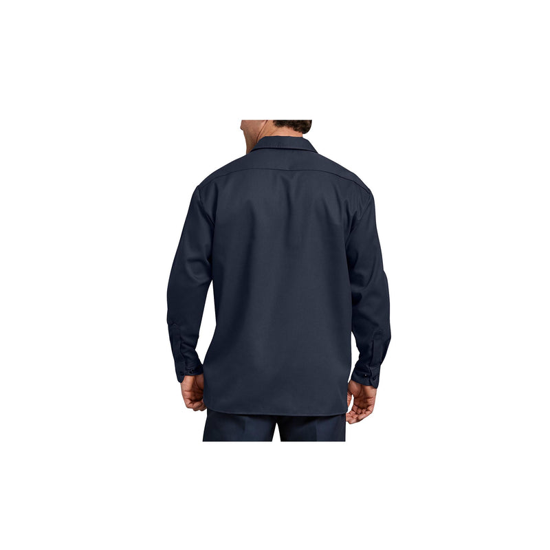 Load image into Gallery viewer, Dickies FLEX Relaxed Fit Long Sleeve Twill Work Shirt Back View
