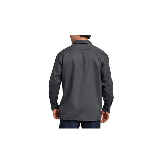 Dickies FLEX Relaxed Fit Long Sleeve Twill Work Shirt Back View