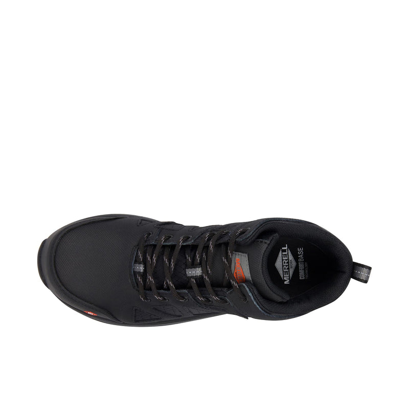 Load image into Gallery viewer, Merrell Work Fullbench Speed Mid Carbon Fiber Toe Top View
