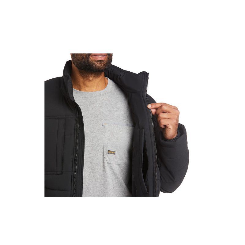Load image into Gallery viewer, Ariat Rebar Valiant Ripstop Insulated Jacket Close Up Front View
