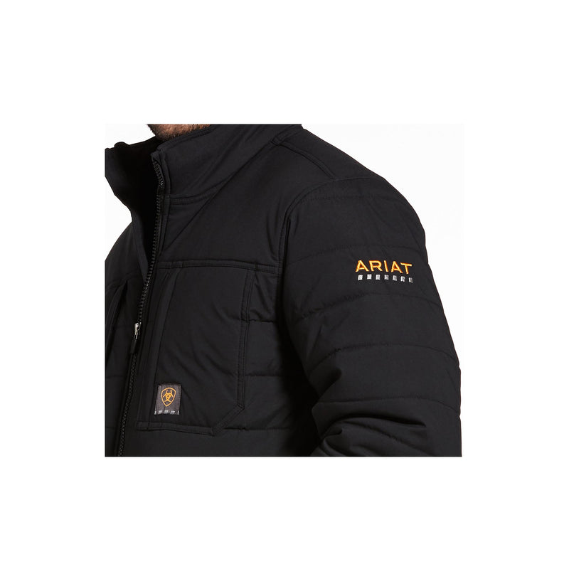 Load image into Gallery viewer, Ariat Rebar Valiant Ripstop Insulated Jacket Close Up Left Sholder View
