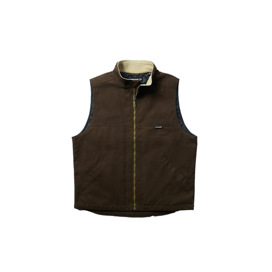 Wolverine Sherpa Collar Canvas Vest Front View