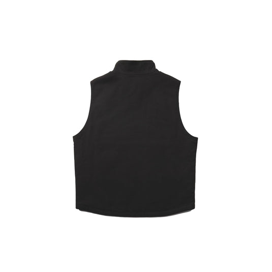Wolverine Sherpa Collar Canvas Vest Back View