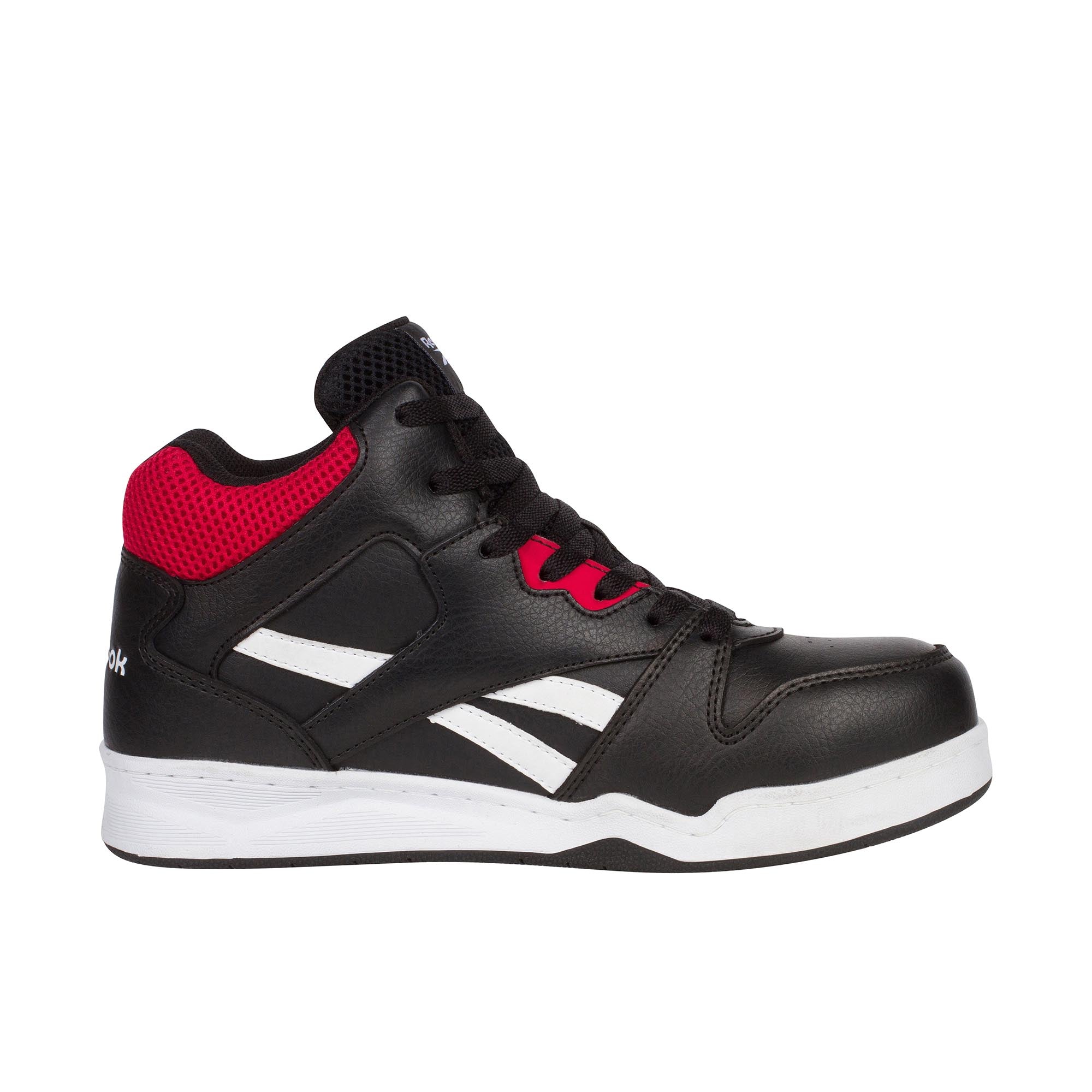 Men s Reebok Work BB4500 High Top Work Sneaker Black Red 11 W