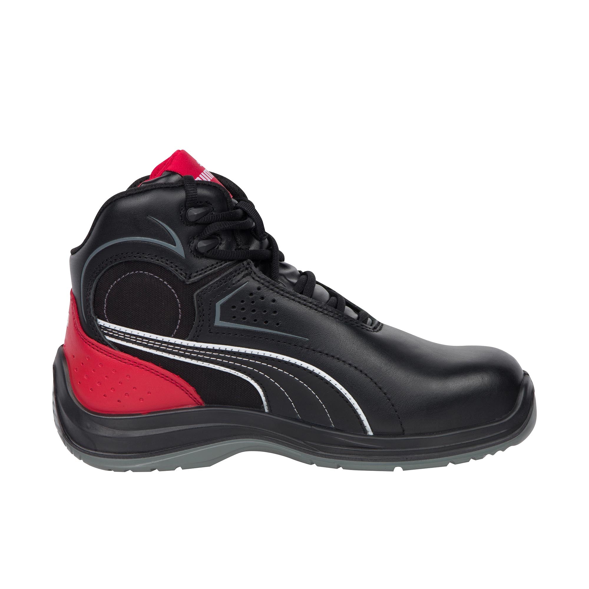 Puma Safety Touring Mid Composite Toe Black Leather Shoeteria