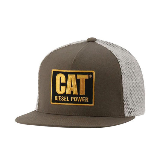 Caterpillar Diesel Power Flat Bill Cap Front View