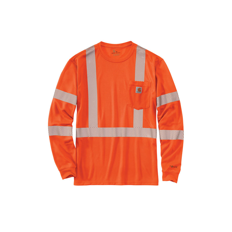 Load image into Gallery viewer, Carhartt High Visibility Long-Sleeve Class 3 T-Shirt Brite Orange
