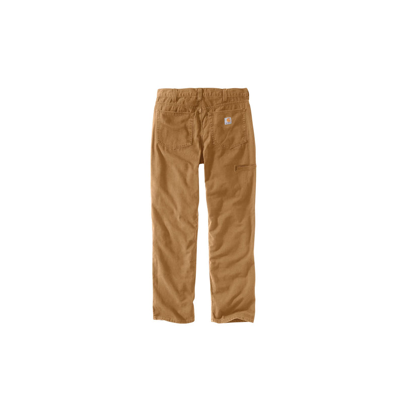 Load image into Gallery viewer, Carhartt Rugged Flex Relaxed Fit Canvas 5 Pocket Work Pant Back View
