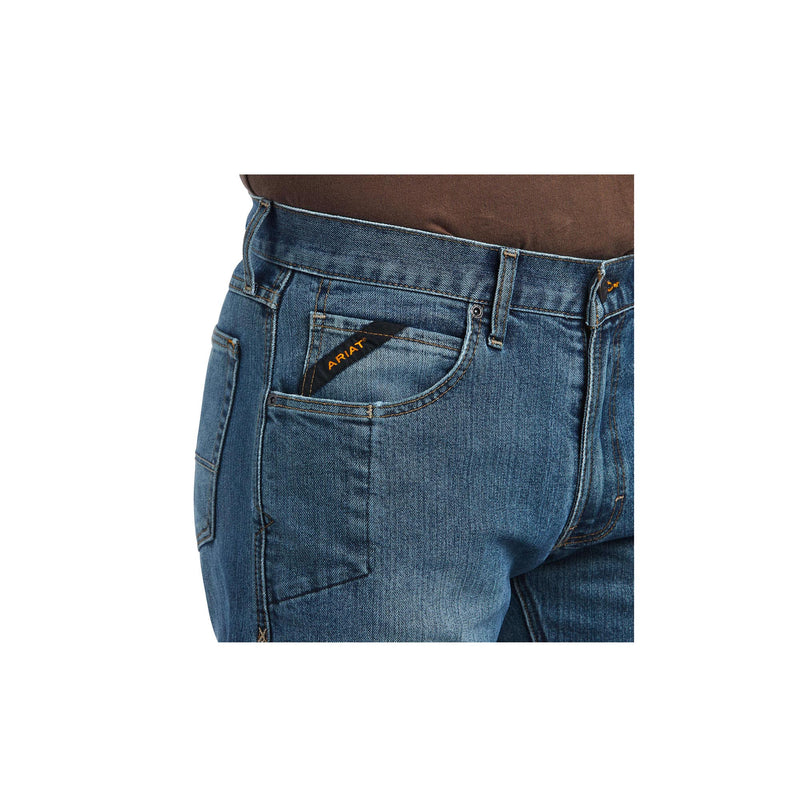 Load image into Gallery viewer, Ariat M5 Straight DuraStretch Basic Stackable Straight Close Up Right Pocket View
