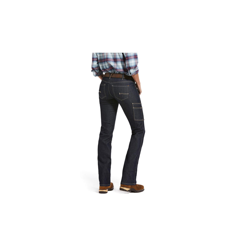 Load image into Gallery viewer, Ariat Rebar DuraStretch Raven Straight Leg Jean Back View
