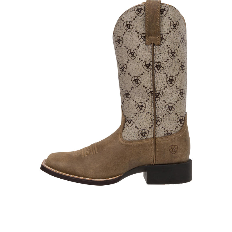 Load image into Gallery viewer, Ariat Round Up Wide Square Toe Western Boot Left Profile
