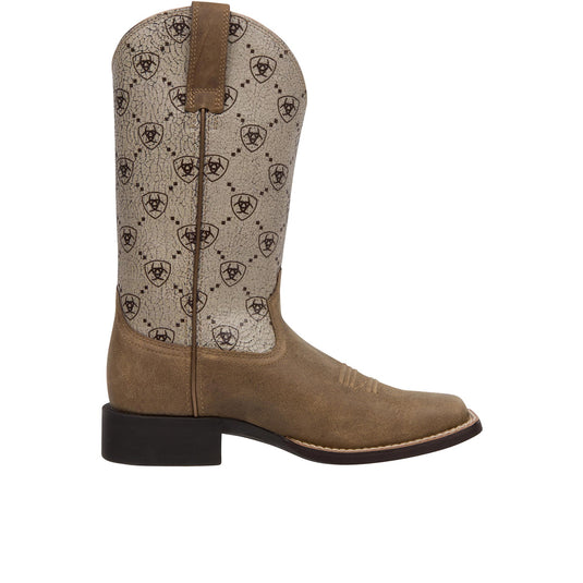 Ariat Round Up Wide Square Toe Western Boot Inner Profile