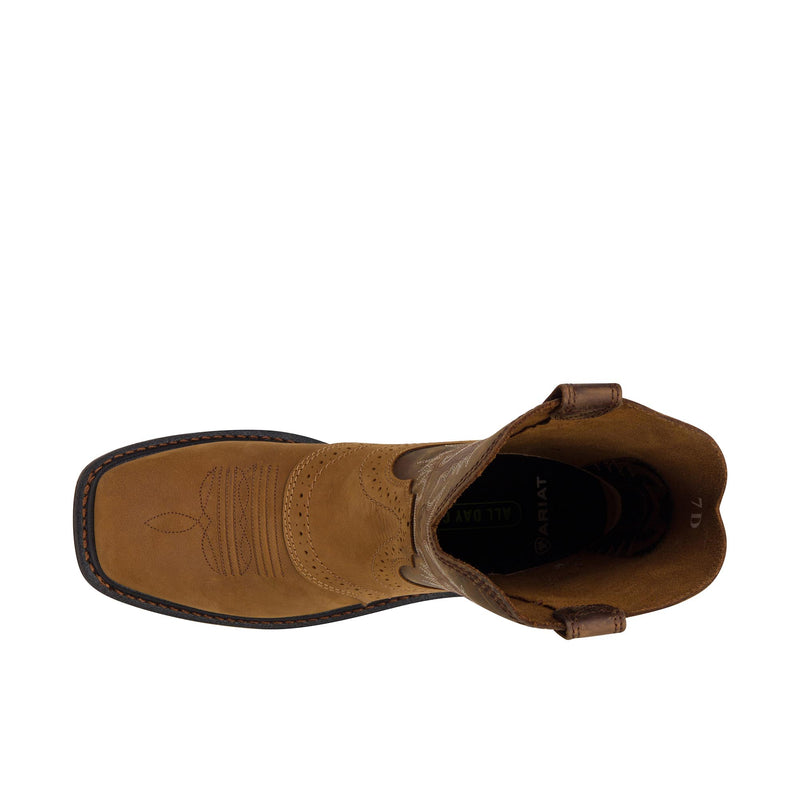 Load image into Gallery viewer, Ariat Sierra Wide Square Toe Soft Toe Top View
