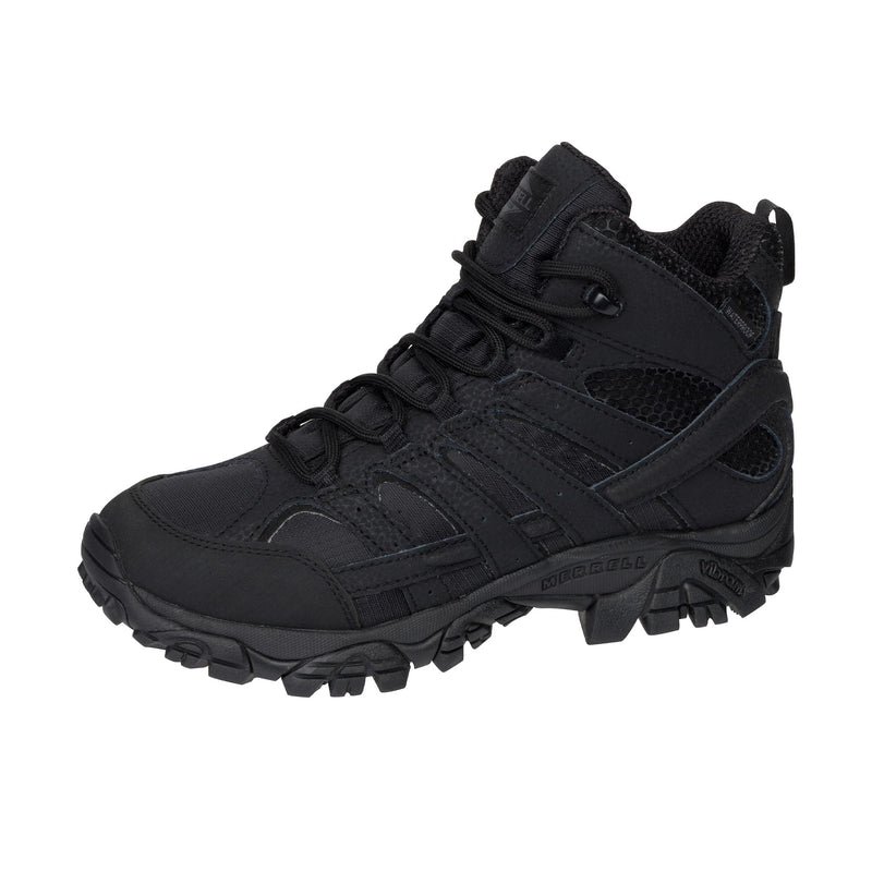 Load image into Gallery viewer, Merrell Work Moab 2 Mid Tactical Boot Soft Toe Left Angle View
