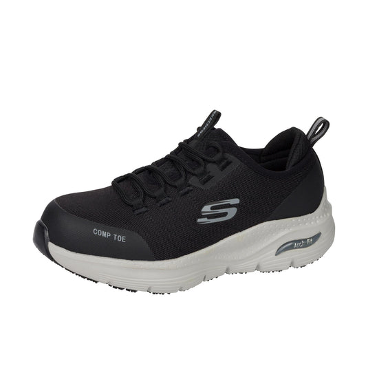 Skechers Arch Fit~Ebinal Composite Toe Left Angle View