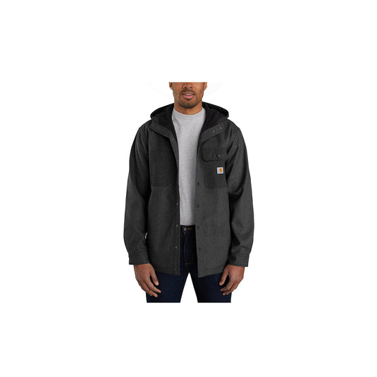 Carhartt Rain Defender Relaxed Fit Heavyweight Hooded Shirt Jac Front View