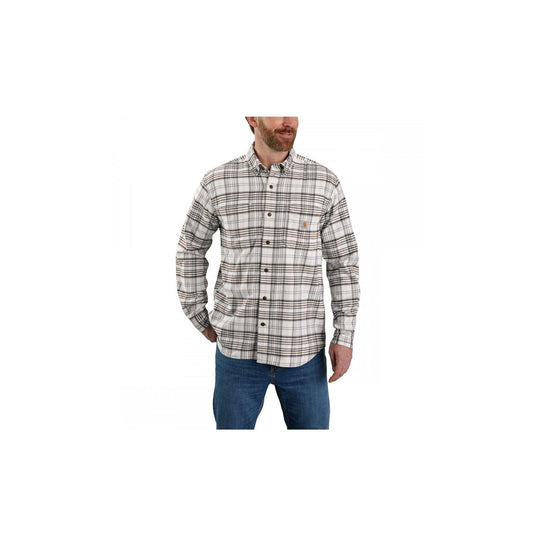 Carhartt Rugged Flex Relaxed Fit Midweight Flannel Long Front View