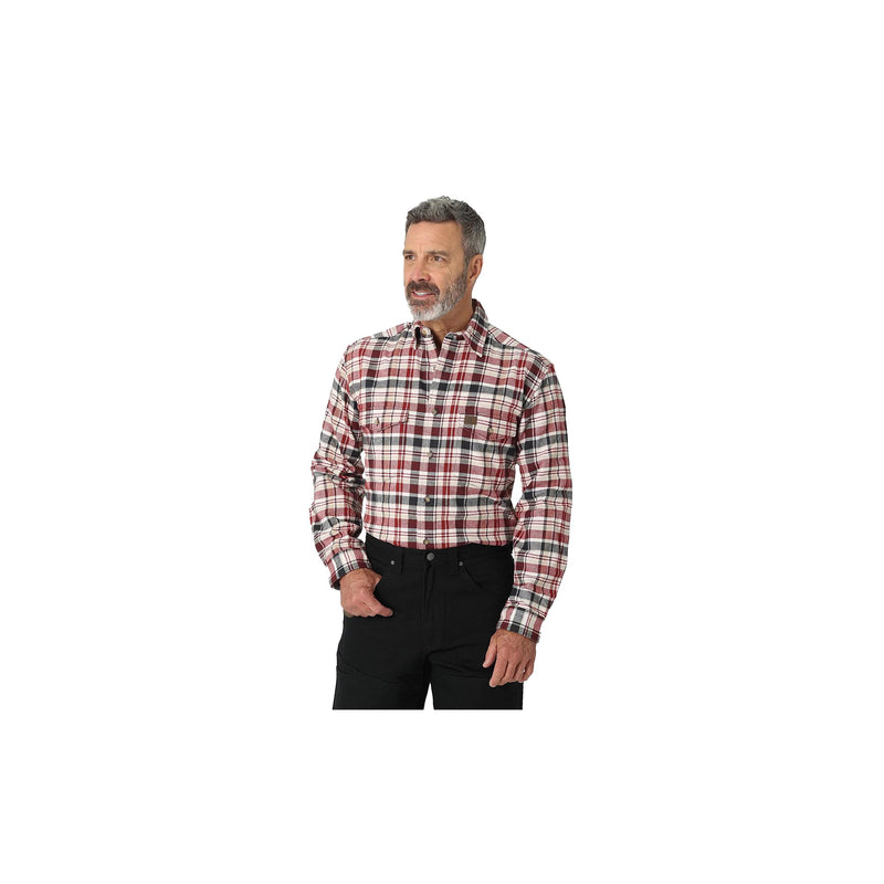 Load image into Gallery viewer, Wrangler Heavy Weight Flannel Shirt Front View
