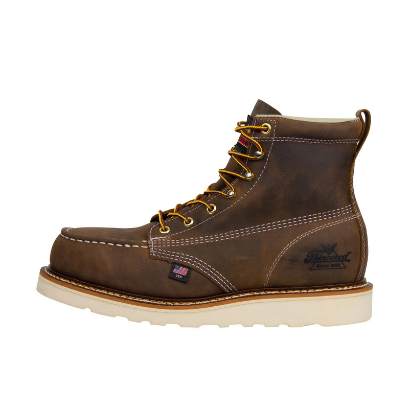 Load image into Gallery viewer, Thorogood American Heritage 6 Inch Trail Moc Toe Left Profile
