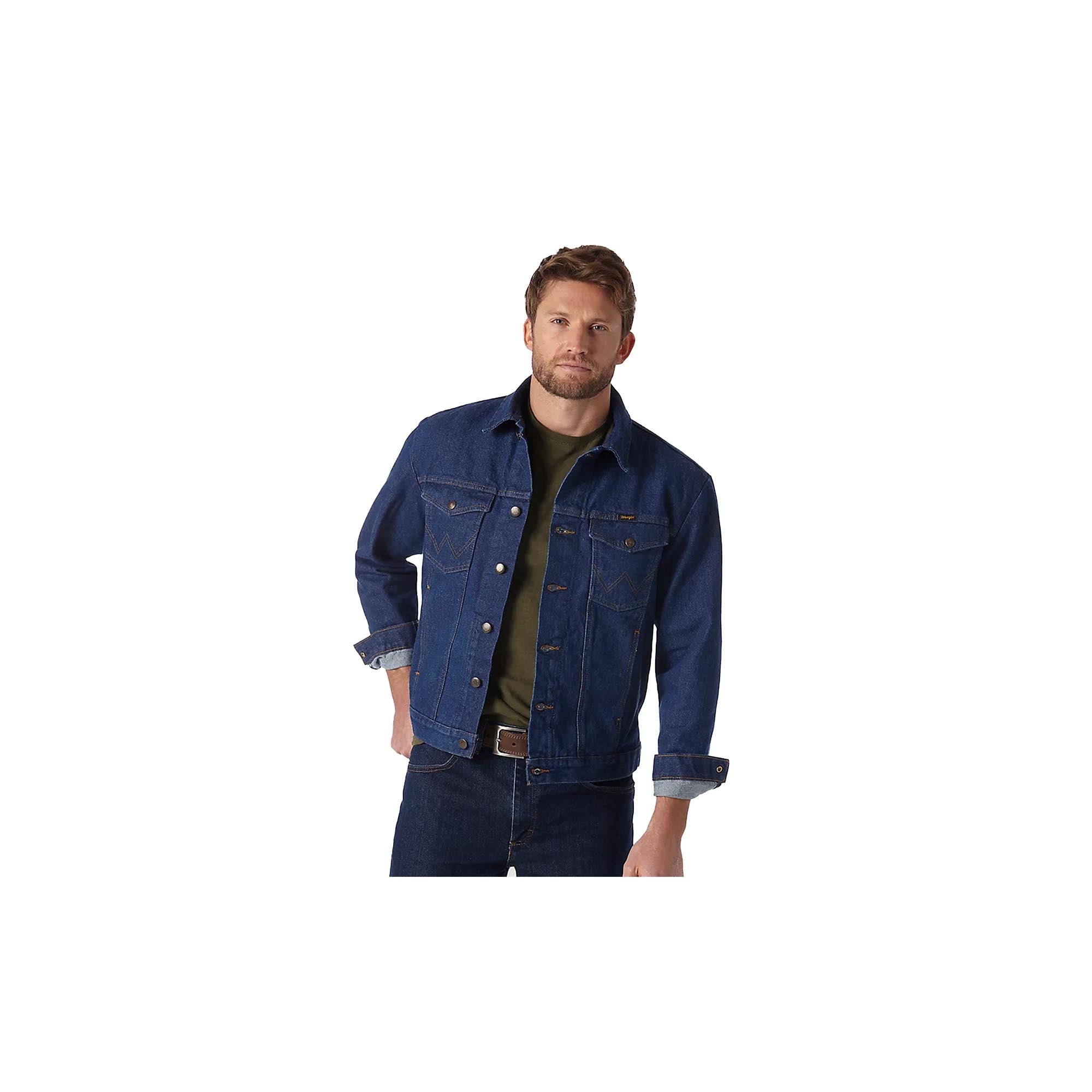 Wrangler Denim Jacket Unlined Blue