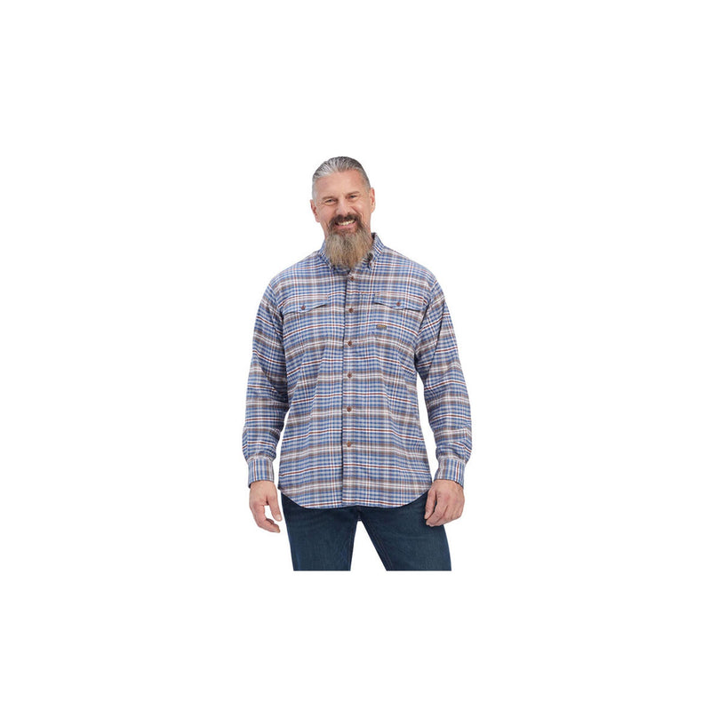 Load image into Gallery viewer, Ariat Rebar Flannel Durastretch Work Shirt Long Sleeve Front View
