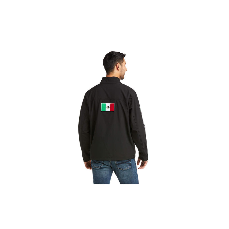 Load image into Gallery viewer, Ariat New Team Softshell Mexico Jacket Back View
