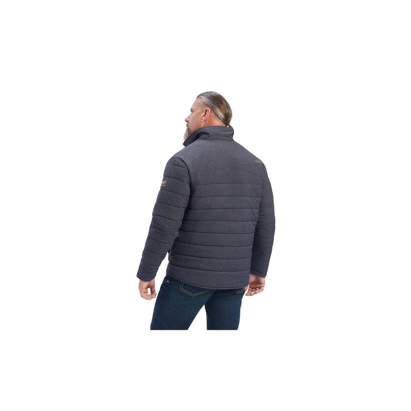 Load image into Gallery viewer, Ariat Rebar Valiant Stretch Canvas WP Insulated Jacket Back View
