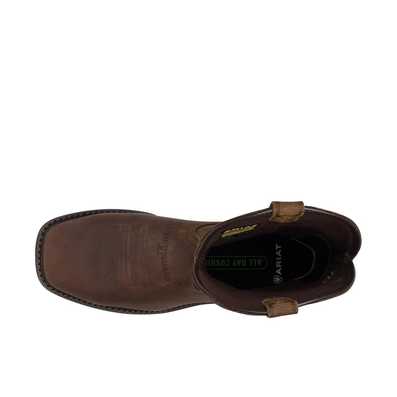Load image into Gallery viewer, Ariat Groundbreaker Wide Square Toe Steel Toe Top View
