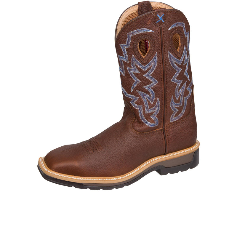 Load image into Gallery viewer, Twisted X 12 Inch Western Work Boot Steel Toe Left Angle View
