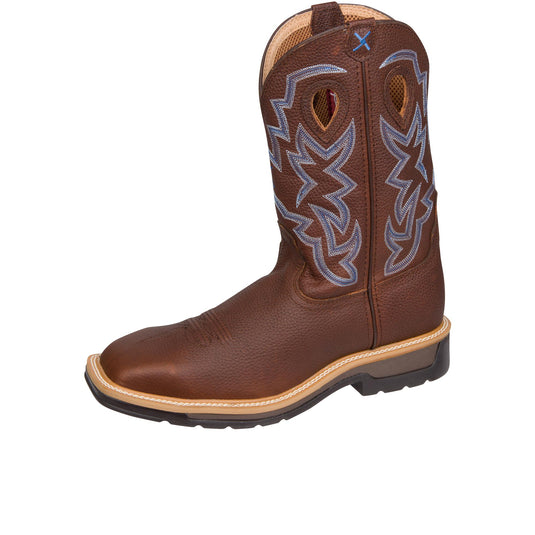 Twisted X 12 Inch Western Work Boot Steel Toe Left Angle View