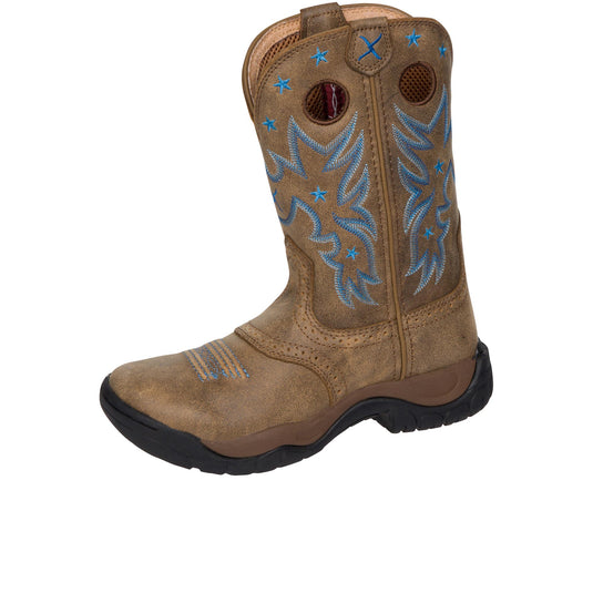 Twisted X 9 Inch All Around Work Boot Soft Toe Left Angle View