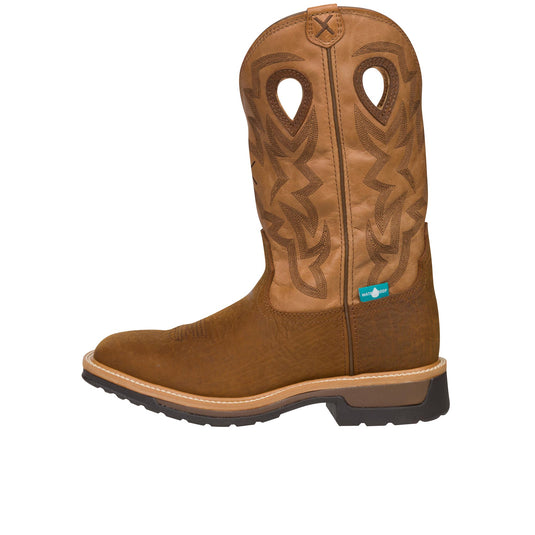 Twisted X 12 Inch Western Work Boot Soft Toe Left Profile